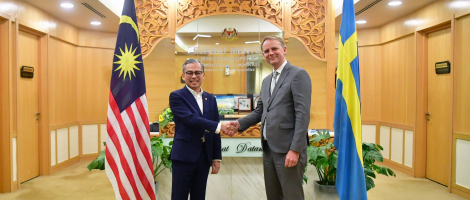 MENTERI KOMUNIKASI TERIMA KUNJUNGAN DUTA SWEDEN KE MALAYSIA   