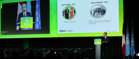 MENTERI KOMUNIKASI MENYAMPAIKAN UCAPAN PADA SESI PEMIMPIN DI WORLD SUMMIT ON THE INFORMATION SOCIETY+20 HIGH LEVEL EVENT